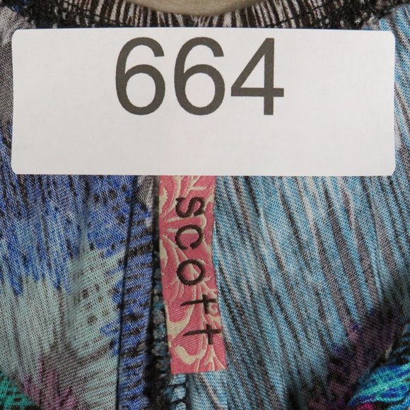 Scott* Women's V-Neck Tie Dolman‎ Sleeves Elastic Waist Blouse~ Size Small - Picture 9 of 14